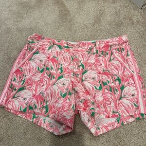 Lilly Pulitzer Callahan Shorts Flamingo 99918 Pink Colony Print Size 2